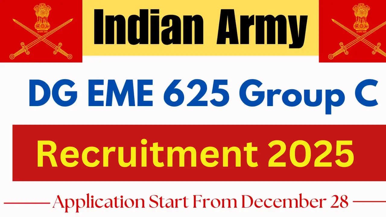 Army DG EME Group C Vacancy 2025