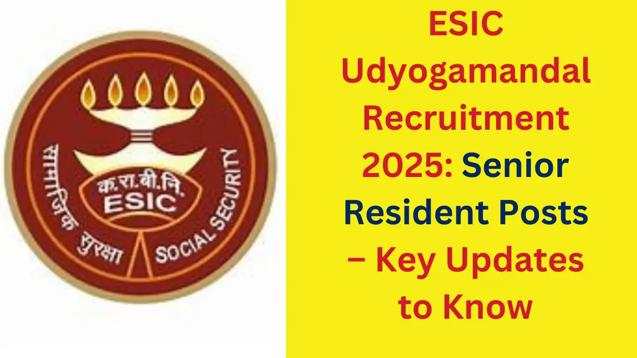 ESIC Udyogamandal Recruitment