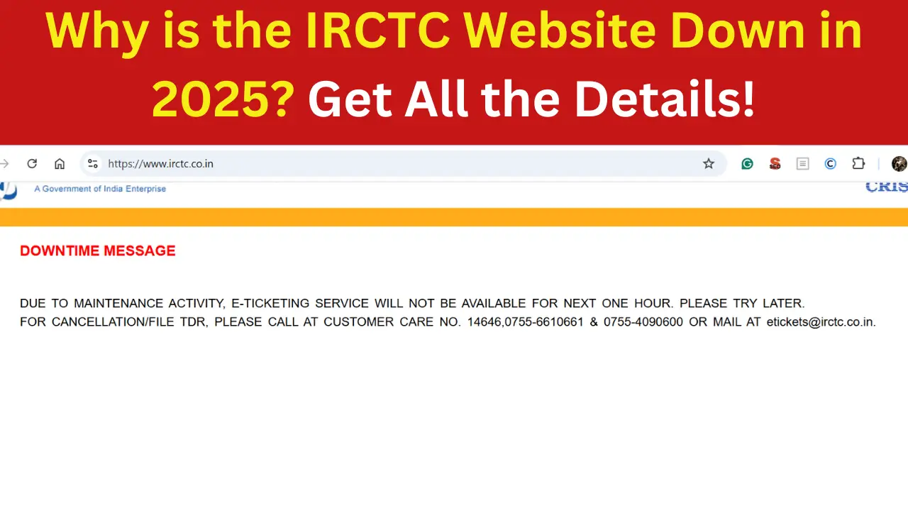 IRCTC Site Down