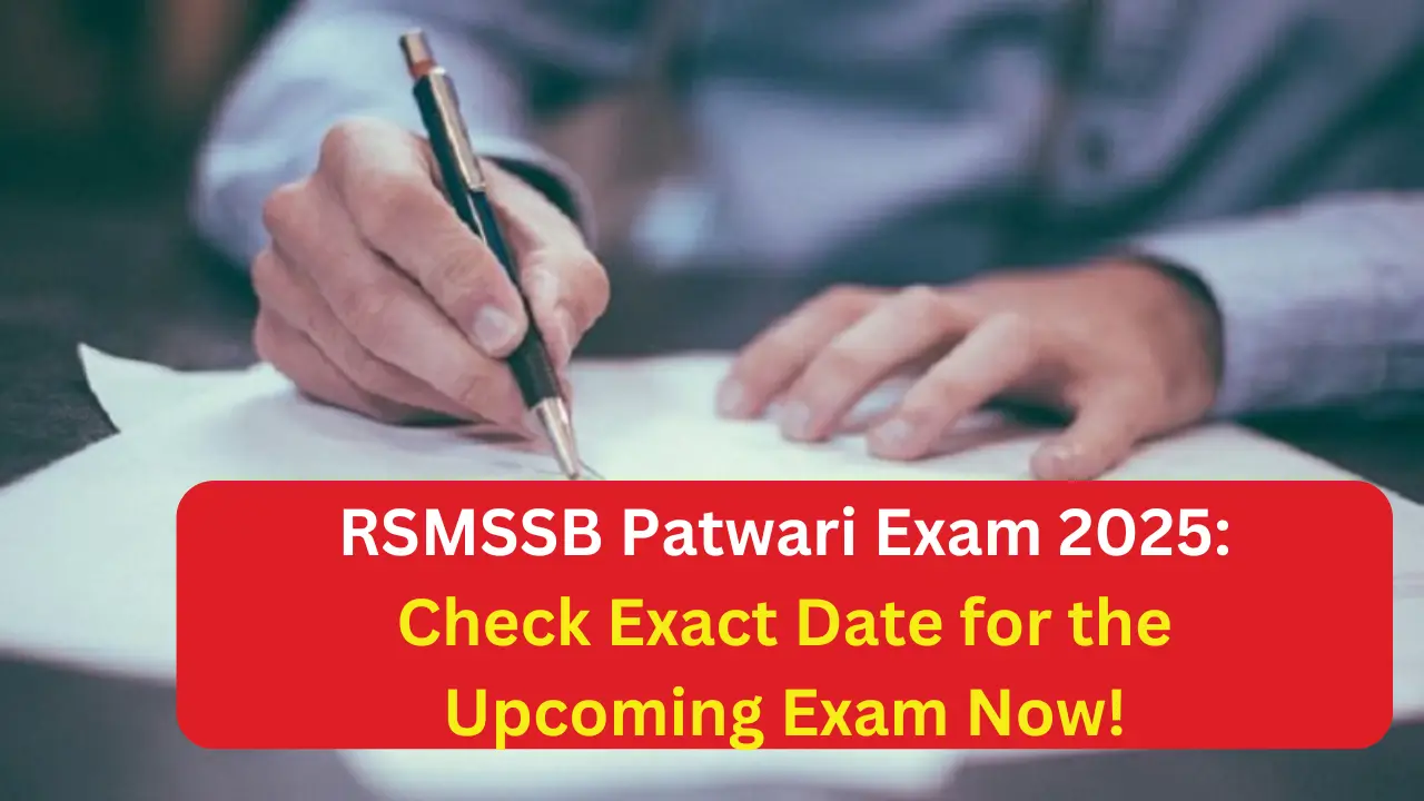 RSMSSB Patwari Exam 2025